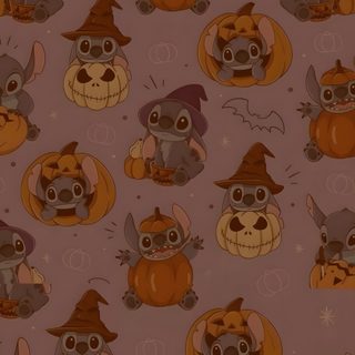 Stitch Halloween For Ipad dark olive green