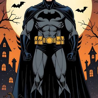 batman standing in front of a full moon with pumpkins on the ground next to it Dc Comics Halloween Bat Symbol, Superhero Halloween, Space Ghost, Batman Film, Marvel Zombies, dark slate gray