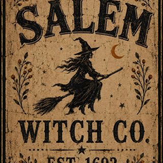 the salem witch co sign is on display Salem Halloween Aesthetic Halloween Chalkboard Art, Halloween Chalkboard, Halloween Hocus Pocus, sienna