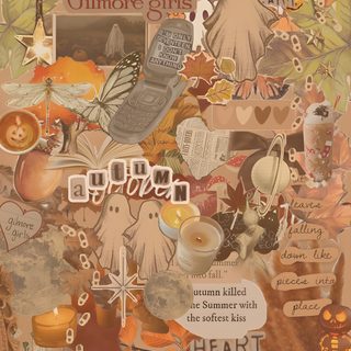 a collage of pumpkins and other things Preppy Halloween Collage Cute Fall Backgrounds, Fall Backgrounds Iphone, September, Autumn Phone, peru