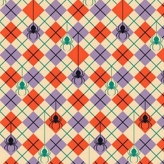 an orange, purple and green pattern with spider webs on the bottom right corner Halloween Argyle Halloween Argyle Preppy Spiders, Argyle Pattern Design, Halloween Argyle, light pink