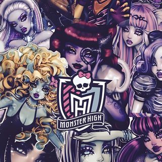 the cover to monster high, featuring many different characters and their name on it's back Monster High Halloween dim gray