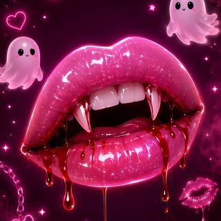 the lips are dripping with blood and ghost faces around them, all on purple background Halloween Baddie Pink Spooky, Neon Halloween, Halloween Iphone, Iphone Christmas, Halloween Images, maroon