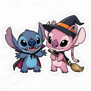 two cartoon characters, one with a broom and the other wearing a witches hat Halloween Stitch And Angel Reading, Birthday Cake Pictures, Cake Pictures, Cricut Craft Room, white smoke