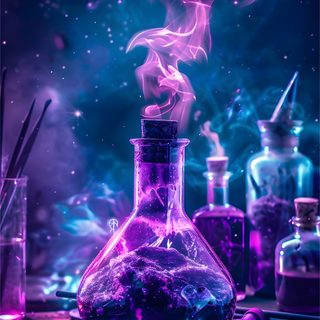 Purple Magic Wallpaper Iphone, Purple Magical Potion Art, Purple Magic Wallpaper, Purple Glowing Potion Setup, Potion Wallpaper, Cyberpunk Witch Aesthetic, Magic Aesthetic Purple, Purple Magic Aesthetic, Magic Potion Wallpaper Halloween Potion Purple Magic Iphone, Purple Magical Potion Art, Purple Magic, midnight blue