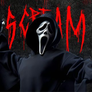 a person wearing a mask and holding a knife Halloween Scream Ghost Face Pc, Ghostface Scream, Windows, Fan Poster, Horror Movie Fan, Scream Movie, black