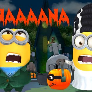 two cartoon characters dressed in halloween costumes Minion Halloween Desktop Minions Halloween, Fall Minion, Halloween Minions, Halloween Minion, dark slate gray