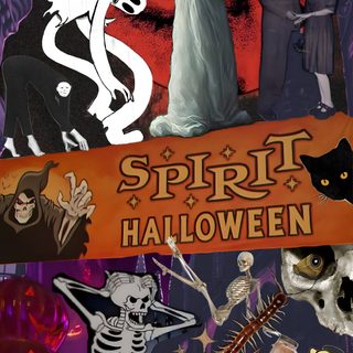 an image of halloween collages with pumpkins and ghostes on the side Halloween Y2k Aesthetic dark slate gray