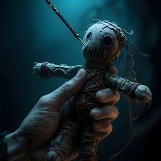 a creepy looking stuffed animal being held by someone's hand with an arrow stuck in it Halloween Voodoo Doll Thinking Pose, Creepy Gif, Gothic Photography, Tatuaje Realista, Magic Tattoo, black