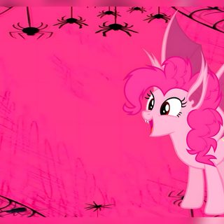 the pinkie pony is standing in front of some spider webs Pinkie Pie Halloween Pinkie Pie Vampire, Pinkie Pie Midnight Sparkle Pony, Mlp Pinkie Pie Halloween, deep pink