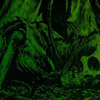 a green and black drawing of an animal skull Green Halloween Desktop Dark Green, Green Skull 1920x1080, Scary Green Background, black