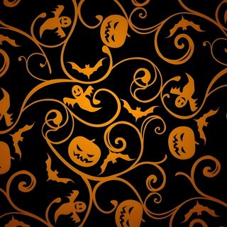 an orange and black background with swirly vines Halloween Scroll Halloween Backgrounds For Computer, Halloween Backgrounds For Computers, Halloween 1920x1080 Hd, black