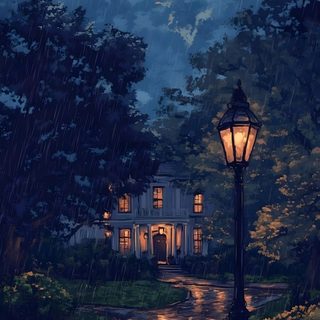 Fall Night Wallpaper, Night Illustration, Pretty Wallpapers, Scenery Wallpaper, Rainy Night Wallpaper Iphone, Night Painting Wallpaper, Pixel Fall Wallpaper, Rainy Phone Background, Art Sketchbook Rainy Halloween Night Sky Fall Night, Night Illustration, Pretty, Scenery, Rainy Night Iphone, dark slate gray