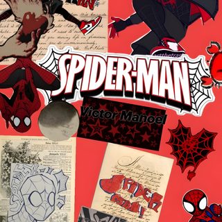 the spider - man movie poster has been altered to look like it's being drawn Halloween Spider Man Marvel, This Is Us, Aesthetic Spider Man Collage, sienna