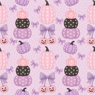 a purple and pink pattern with pumpkins on it Cute Halloween Heart Pink Pumpkin Pattern, Pink Pumpkin Pattern Background, Pastel Pumpkins Repeat Background, gainsboro