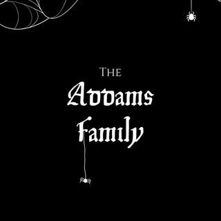 the cover for the book, the argons family Halloween Addams Family Familia Adams, Pugsley Addams, The Addams Family Background, black