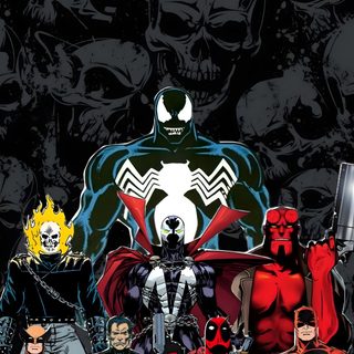 an image of many different superheros in the same group, all with their own faces Marvel Halloween Iphone black