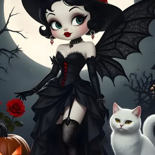Betty Boop Birthday, Betty Boop Halloween, Halloween Outside, Betty Boop Cartoon, Betty Boop Art, Betty Boop Pictures, Witchy Wallpaper, Halloween Silhouettes, Halloween Artwork Betty Boop Halloween Betty Boop Birthday, Betty Boop Halloween, Halloween Outside, dark slate gray