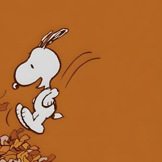 a cartoon character is falling into a pile of peanuts on an orange background with the word snoop Matching Halloween For Besties Snoopy, Matching Pfp Fall Theme, Matching Fall Backgrounds, sienna