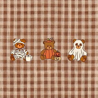 Cute Bear Halloween rosy brown