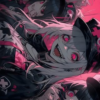 Creepy Anime Characters, Dark Anime Art Style, Halloween Anime Wallpaper Ideas, Red And Black Anime Theme, Spooky Anime Character Inspiration, Anime Horror Wallpaper, Creepy Wallpaper Dark Horror Anime, Creepy Wallpaper Pc, Dark Pink Anime Wallpaper Anime Halloween Pc Creepy Anime Characters, Dark Anime Art Style, Halloween Anime Ideas, dark slate gray