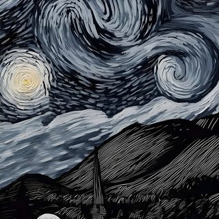 two ghostes are standing in front of a starry night 4k Iphone Halloween dark slate gray