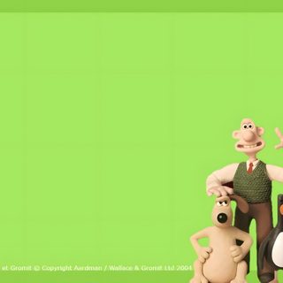 two cartoon characters standing next to each other with a wine bottle in front of them Wallace And Gromit Halloween Hd Wallace And Gromit House, Feathers Mcgraw Background, Wallace And Gromit Background, yellow green