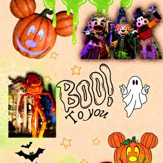 an image of mickey and minnie mouses in halloween costumes Disney World Halloween Mickey Mouse Halloween Iphone, Disney Halloween Iphone, Disney Halloween Lockscreen, navajo white