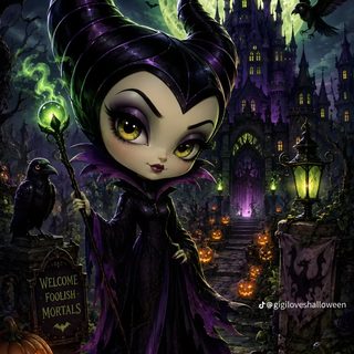 Maleficent Halloween black
