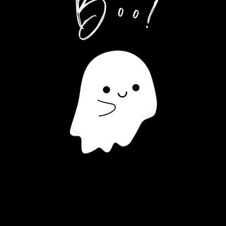 a black and white drawing of a ghost with the word boo on it's face Halloween Watch Face Hantu Aesthetic, Cute White Ghost, Booo Aesthetic, Aesthetic Black Ghost,