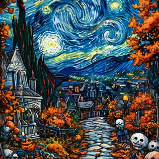 a painting of halloween pumpkins and jack - o'- lanterns Halloween Comic Halloween Art, Halloween, Favorite Holiday, dark slate gray