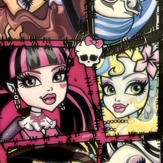 some cartoon characters with different hair colors and makeup looks like they're from monster ball Monster High Halloween High, Monster High Halloween, Mlg, 2000s, Monster High Pictures, dim gray