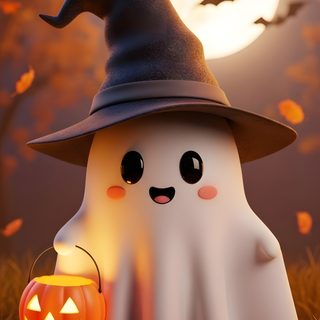 a cute little ghost with a pumpkin in its hand Cute Halloween For Boys Cute Halloween Iphone, Halloween Ghost, Ghost, Cute Ghost, Yoda Halloween, sienna