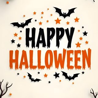 happy halloween with pumpkins and bats That Says Happy Halloween Halloween Happy Halloween, Happy Halloween Post, Free Happy Halloween Images, linen