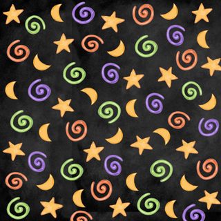 a black background with colorful stars and swirls Halloween Swirls Party Halloween Polka Dot Scrapbook Paper, Halloween Background Scrapbook Texture, Alexander Mcqueen Scarf, dark slate gray