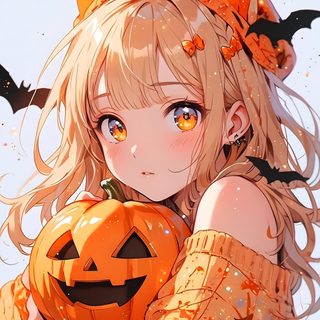 Fall Anime Pfp, Cute Halloween Anime Pfp, Pumpkin Pie Anime, Fall Anime Aesthetic, Cute Anime Pumpkin, Pumpkin Fairy, Orange Fox Anime, Orange Kawaii Wallpaper, Autumn Anime Character Cute Anime Halloween Fall Anime Pfp, Cute Halloween Anime Pfp, Pumpkin Pie Anime, dark salmon