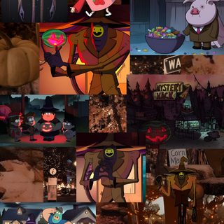 the animated characters are all dressed up for halloween Gravity Falls Halloween Gravity Falls Halloween, Halloween, Gravity Falls, Gravity, dark slate gray