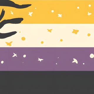 two hands reaching for each other in front of a sunset Nonbinary Halloween Aroace Desktop, Agender Lesbian, Aspec Pride Flag, Trans Pride Computer, dim gray