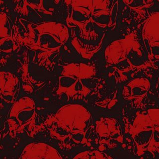 a lot of skulls that are red and black Halloween Red Skull black