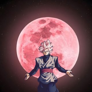 an anime character standing in front of the moon Goku Black Halloween 4k Dragon Ball, Goku Black, Cool Cartoon, Black Rose, Cool, Dragon Ball Z,