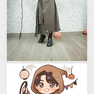 Jungkook Halloween light gray