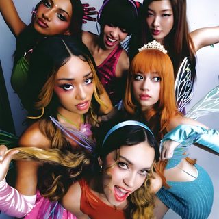 KATSEYE poster [winx] edition Winx Cosplay, Kpop Posters, Shooting Photo, Winx Club, Mean Girls, Sabrina Carpenter, Roxy, K Pop, Pop Group Katseye Halloween Winx Cosplay, Kpop Posters, Shooting Photo, Winx Club, Mean Girls, dim gray