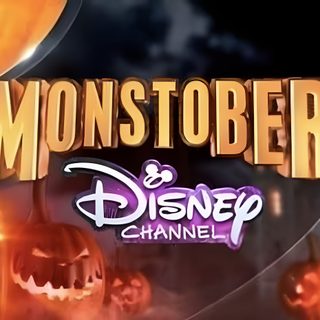 the logo for disney channel's halloween show, monsters and jack - o - lanterns Disney Channel Halloween 2000s Halloween, Halloween Disney Episodes, Disney Shows Halloween Episodes, saddle brown