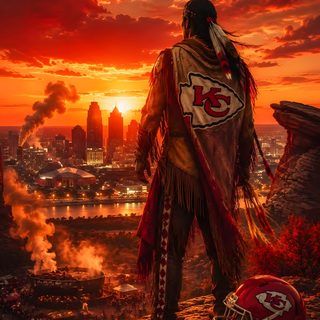 a man standing on top of a hill next to a football helmet and fire hydrant Chiefs Halloween Kc Chiefs Logo, Chiefs Logo, Kc Chiefs, Nfl, Logo, maroon