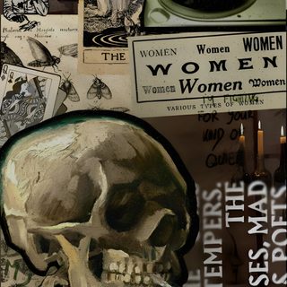 an image of a skull with a record player on it's head and other items Grunge Halloween Aesthetic Castlevania, Goth, Images Harry Potter, Witchy, Gothic, Whatsapp, dark olive green