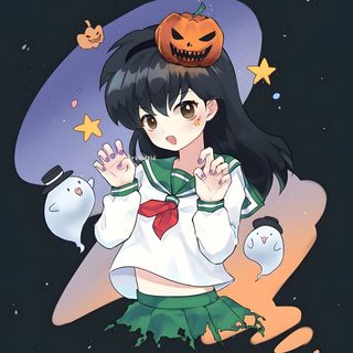 Inuyasha Witch, Inuyasha Halloween, Kagome Pixel Art, Kagome Christmas, Inuyasha Christmas, Halloween Fanart Anime, Kagome Cat, Kagome Chibi, Chibi Kagome Inuyasha Halloween Inuyasha Witch, Inuyasha Halloween, Kagome Pixel Art, Kagome Christmas, dark slate gray