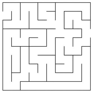 a square maze is shown in black and white Halloween Maze Otomi Embroidery Playmat Paper Plate Maze Template, Paper Maze Puzzle Simple, Diy Maze Printable, white