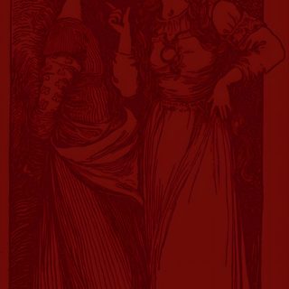 an image of two women standing next to each other in front of a red background Sapphic Halloween Lesbian Phone Backgrounds, Sapphic Background, Lesbian Vampire Aesthetic, maroon