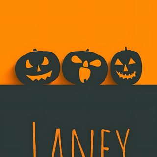 three halloween pumpkins with the word ginger on them in front of an orange background Halloween-themed Name Halloween Orange, Orange Halloween, Halloween Iphone Orange, dark slate gray