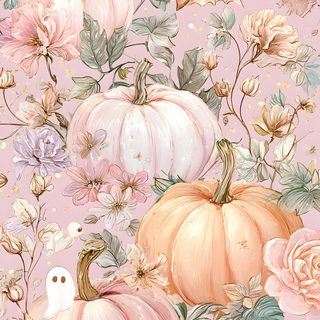 a pink background with pumpkins and flowers Halloween Floral Aesthetic Pumpkin, Pumpkin Images, Spooky Costumes, Image Cat, Cellphone Backgrounds, pink